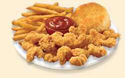 1/4 Popcorn Shrimp Dinner