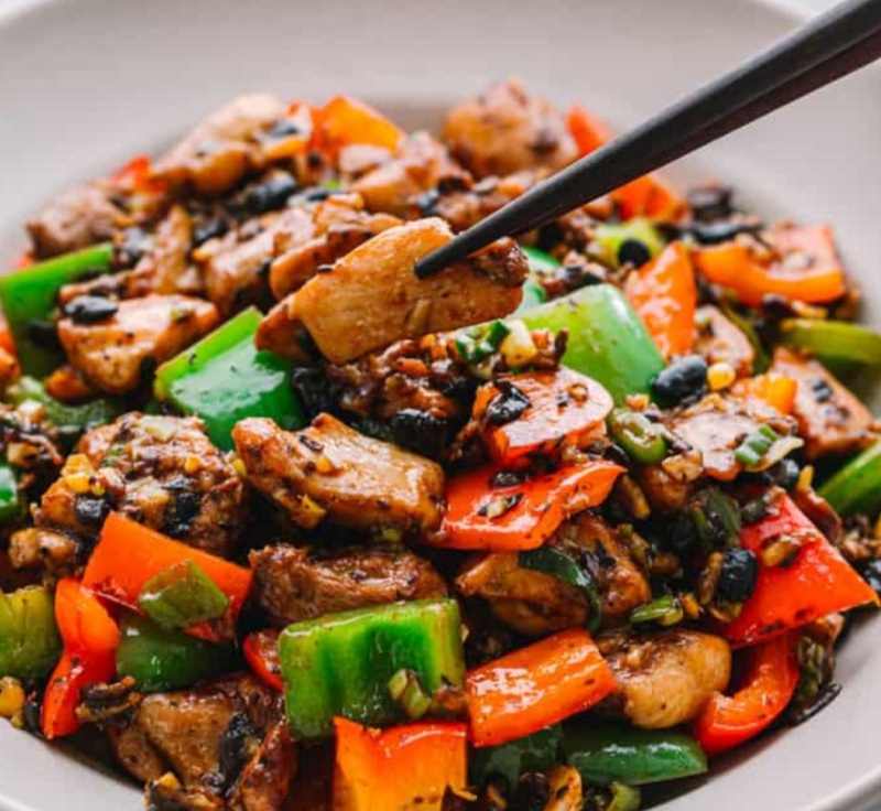 Chicken with Black Bean Sauce