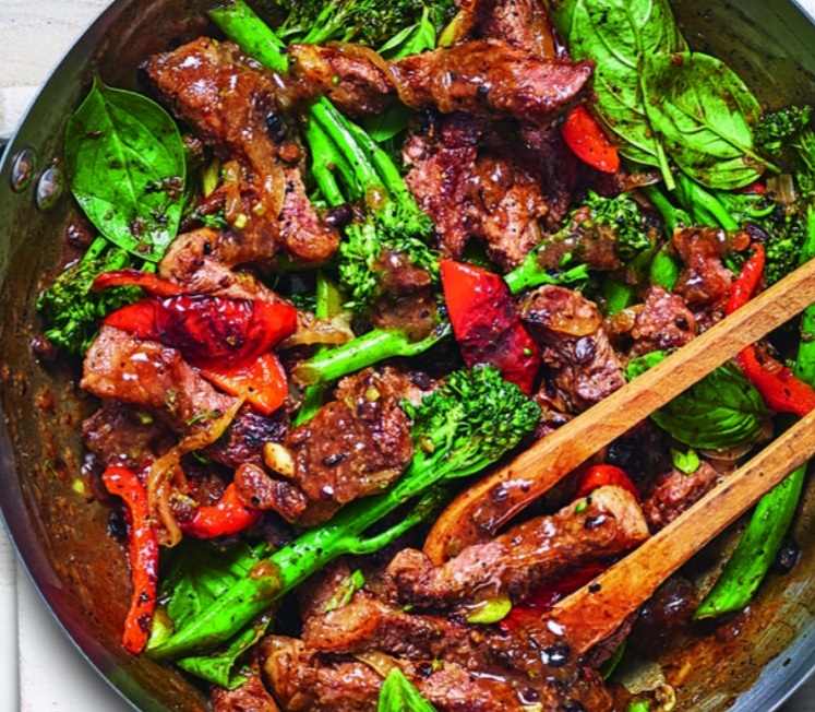Beef in Black Bean Sauce 
