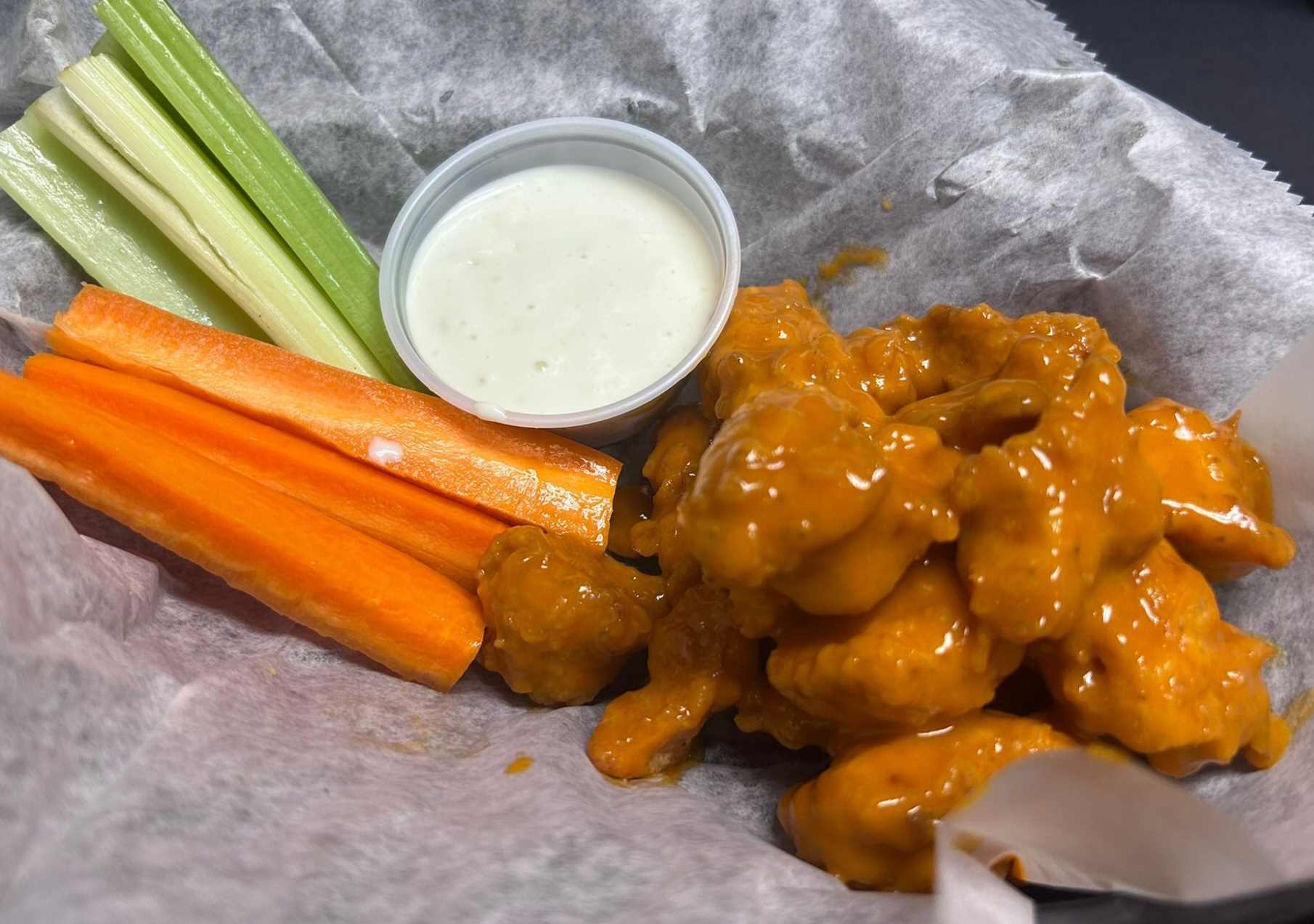 Buffalo Chicken Poppers 