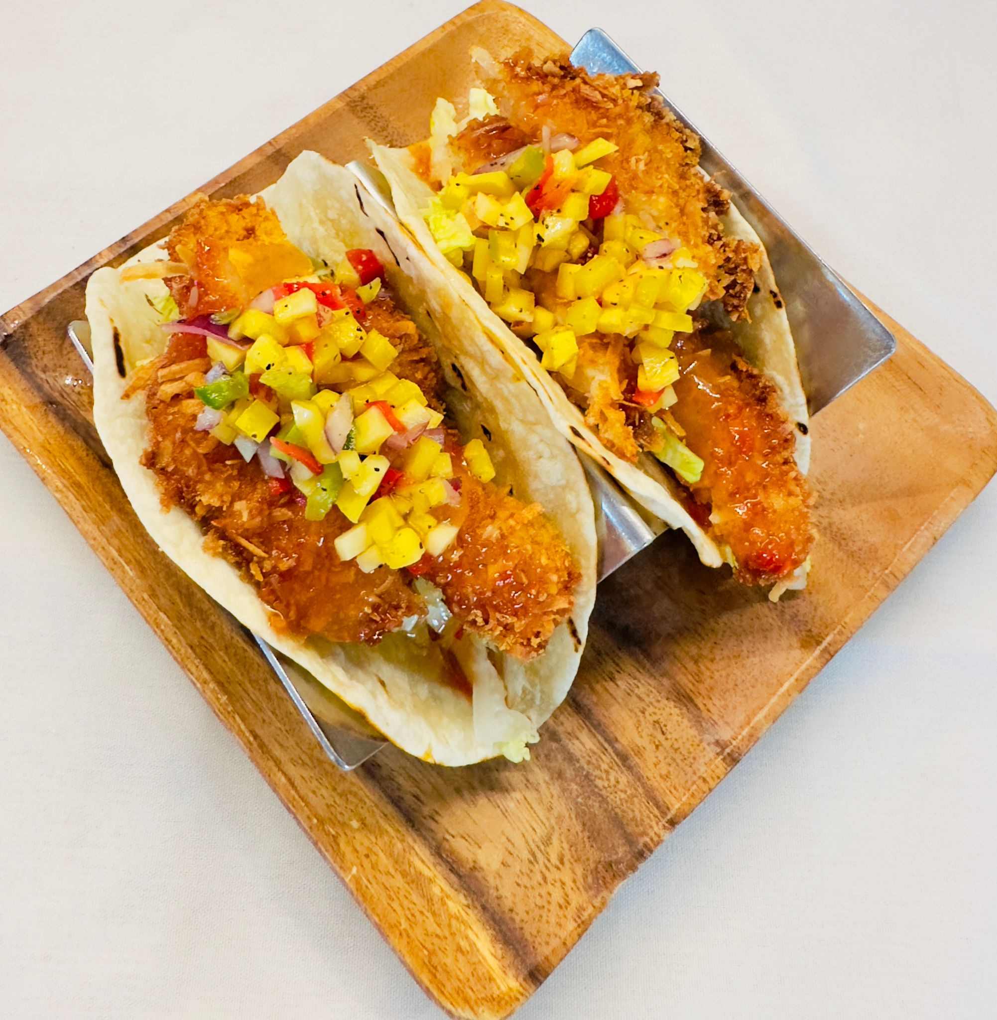 Coconut Prawn 2 Tacos