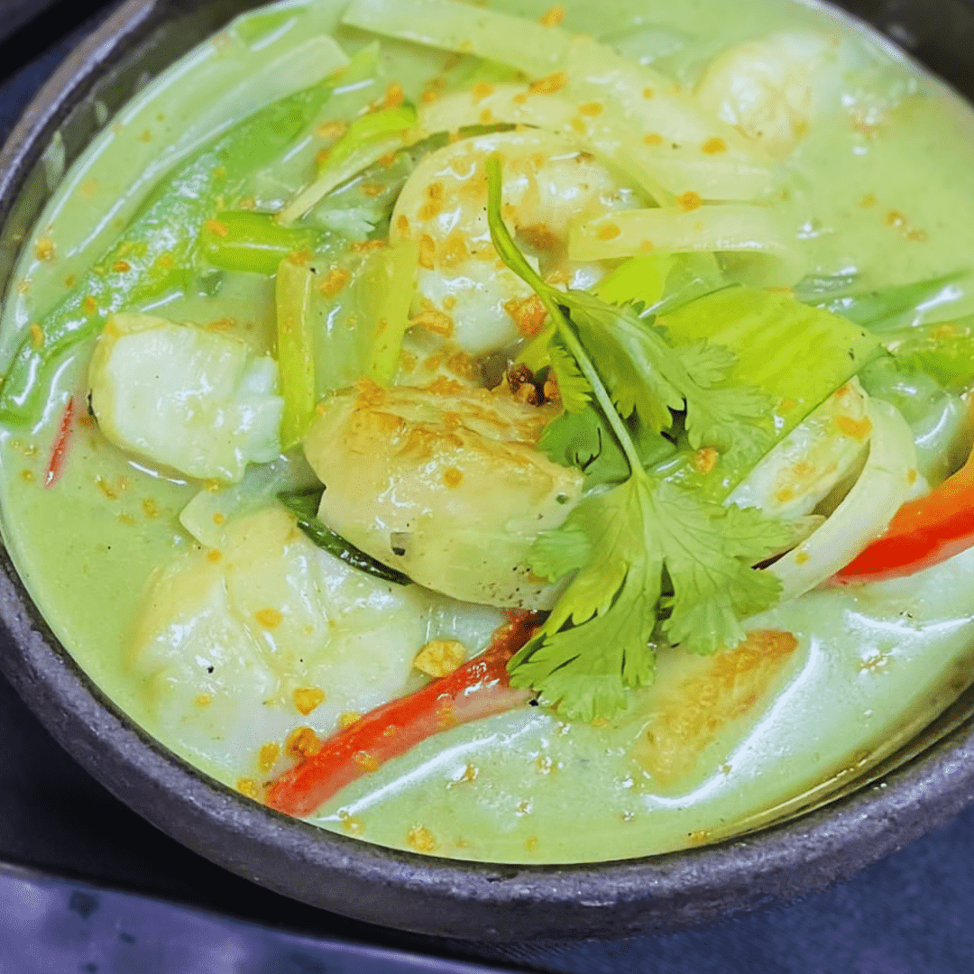 Coconut Scallops + Prawns