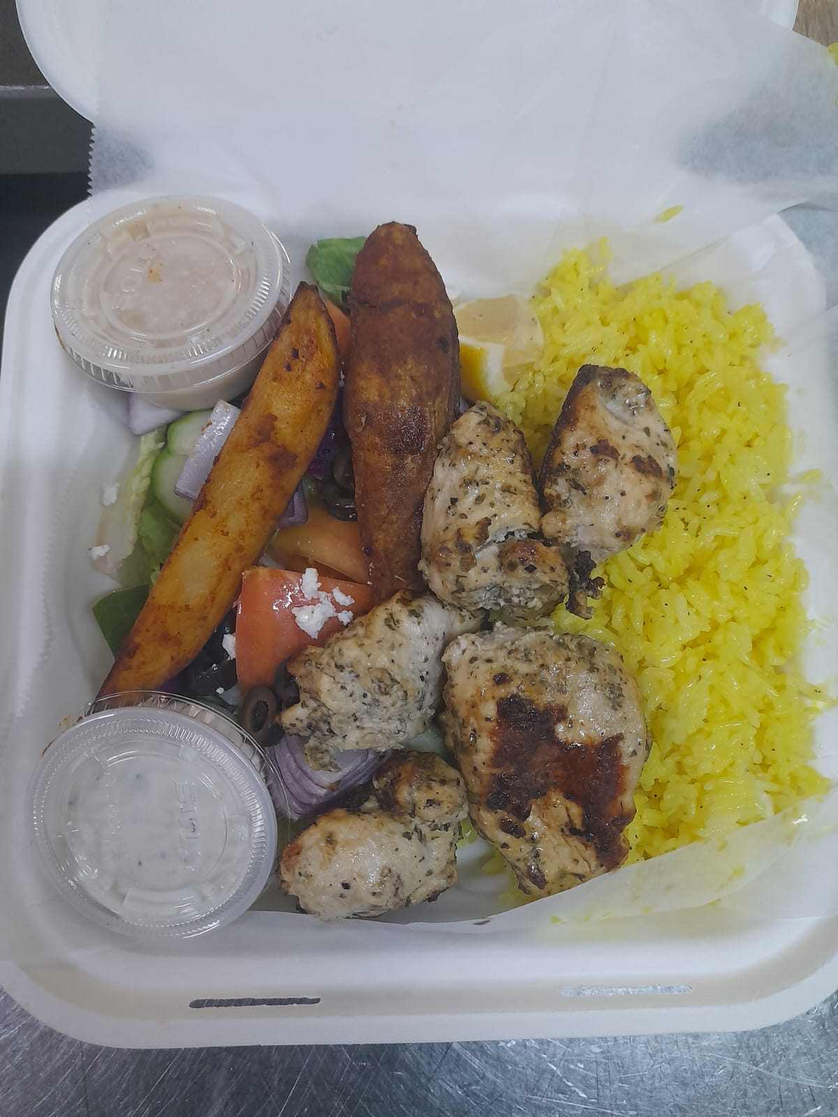 Chicken souvlaki