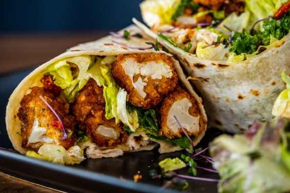 CRISPY CAULI CAESAR WRAP