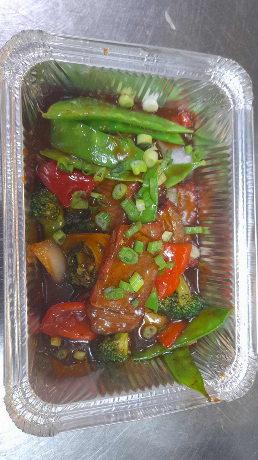 Roast Pork with Mixed Vegetables 