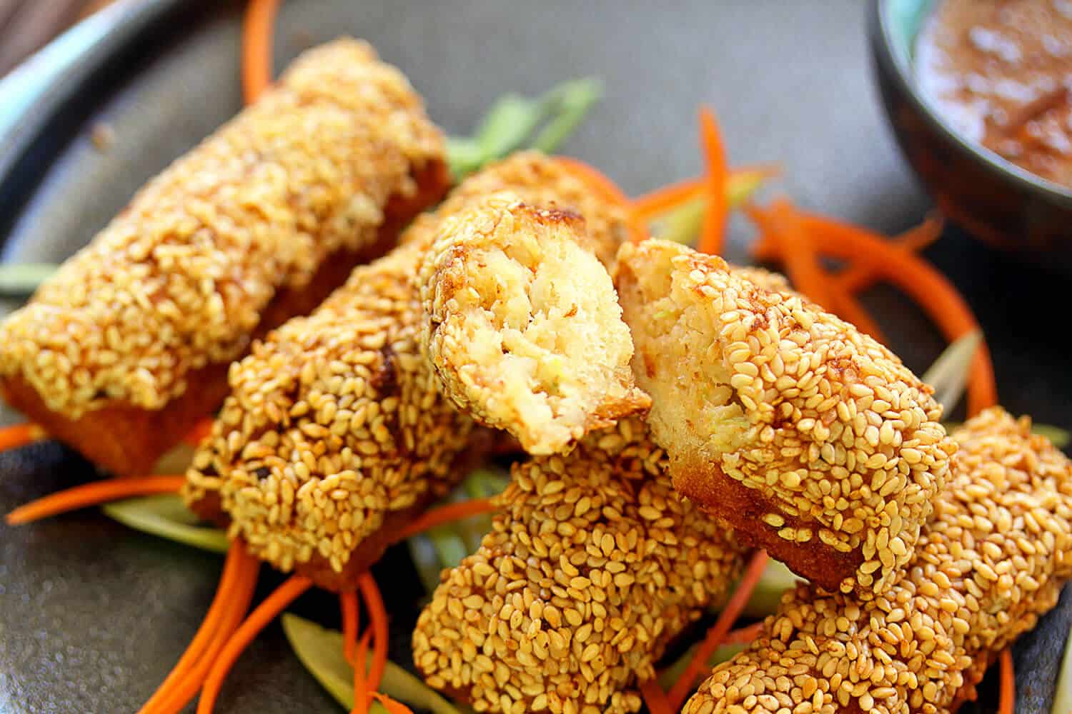 Sesame Prawn Wraps